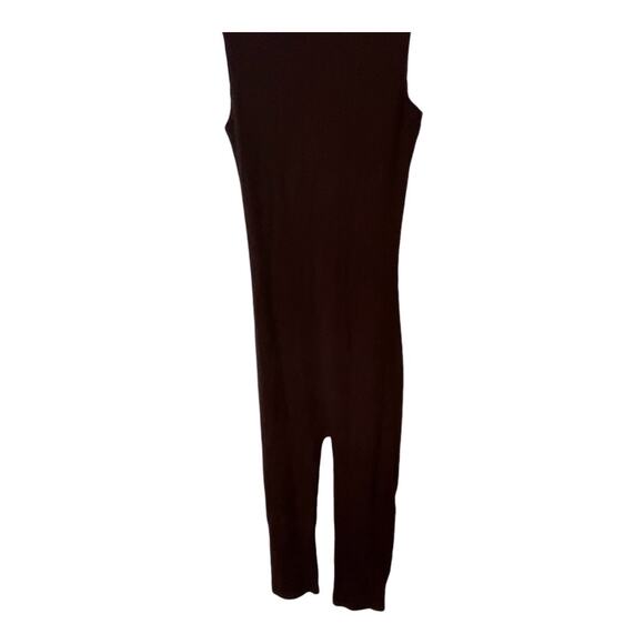 Sans Faff Bell Pedal Pusher Ribbed Jumpsuit Sleeveless Square Neck Y2K Summer S - Picture 12 of 14